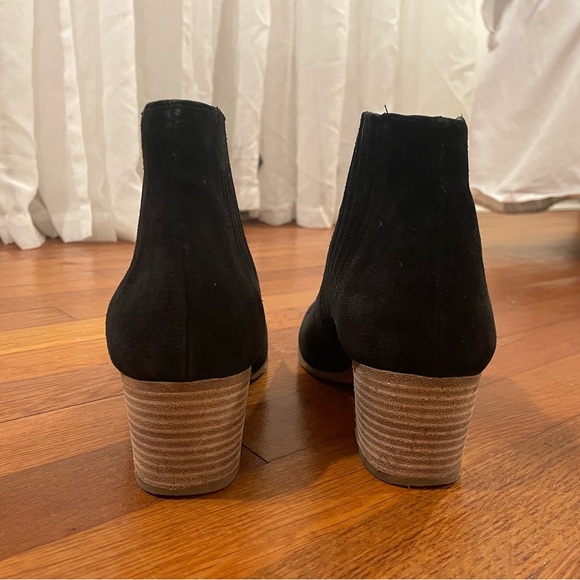 Vince Haider Suede Bootie Black Size 6.5 - Picture 4 of 13